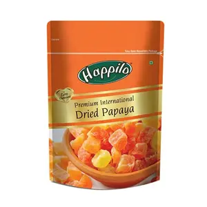 Happilo Premium International Dried Papaya 200g | Sweet & Tasty Dehydrated Tropical Dry Fruit Snacks | Healthy snack | Dietary Fiber and Natural Antioxidants | Premium Dried Fruits