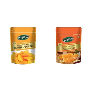 Happilo Premium Turkish Apricots 200g + Happilo Premium International Dried Mango 200g