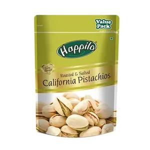 Happilo Premium Californian Oven Roasted & Salted Pistachios 1kg | Pista Dry Fruit |Super Crunchy & Delicious Healthy Nuts with Pink Salt | No Added Oils | Whole Shelled Nut