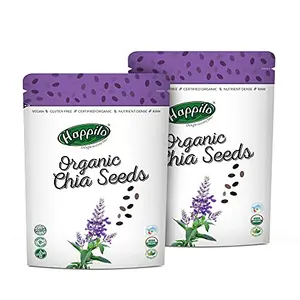 Happilo Premium Raw Organic Authentic Chia Seeds 250g ( Pack of 2 )