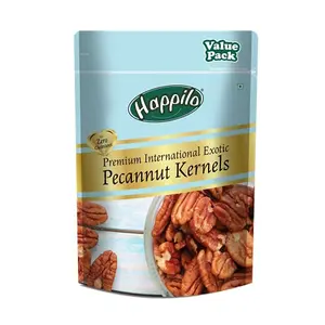 Happilo Premium International Exotic Pecannut Kernels (Without Shell) 500g|Unsalted All Natural Healthy Snack | Raw Exotic Nut for Healthy Diet | 100% Vegan | Gluten Free