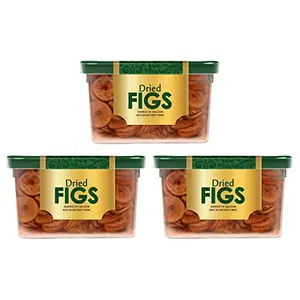 Manna Dried Figs 360g ( 180g x 2 Packs ) - Premium Anjeer /Jumbo/ Seedless. 100% Natural Rich in Iron Fibre & Vitamins