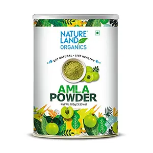 Natureland Organics Amla Powder 100gm - Organic Healthy Powder