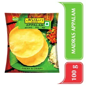 Mother's RECIPE Appalam -100 Gp - Pack of 8