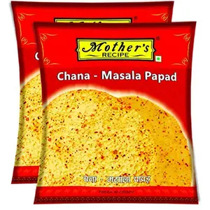 Mother's RECIPE Chana Masala Papad (7" 200 GP Dom) - Pack of 5