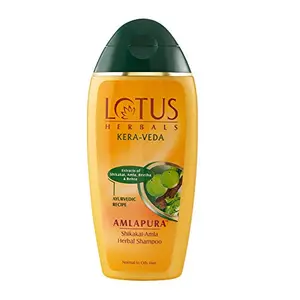Lotus Herbals Kera-Veda Amlapura Shikakai - Amla Herbal Shampoo | Daily Use Shampoo | For Normal to Oily Hair | 200ml