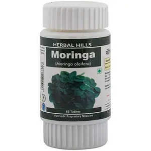 Herbal Hills Moringa Tablets - Moringa Oleifera Tablets | Moringa Drumstick | Moringa Leaf Tablet - 60 Tablets