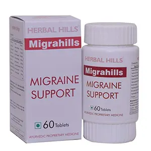 Herbal Hills Migrahills 60 Migraine Tablet for Migraine Support (Single Pack)