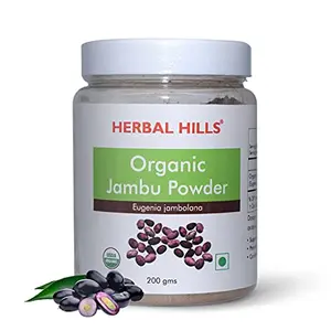 Herbal Hills Organic Jambu Powder 200Gms Jamun Seed Powder Diabetes