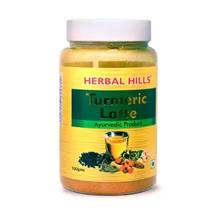 Herbal Hills Turmeric Latte 100 gm | Haldi Milk powder | Golden Milk Instant Mix Turmeric Milk Instant Mix (100 gms Single Pack)