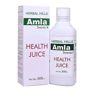 Herbal Hills Amla Swaras 500 ml | Amla Juice Rich in Vitamin C and Natural for Immunity and Digestion