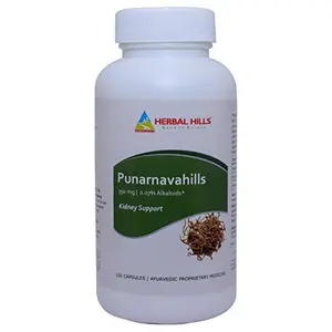 Herbal Hills Punarnava Capsules Punarnavahills 120 Count Punarnava Urinary Wellness