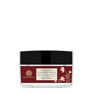 Forest Essentials Travel Size Soundarya Radiance Cream With 24K Gold SPF25 15g (Anti-Aging Day Cream)