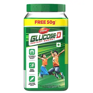 Dabur Glucose -D Instant Energy Boost with Vitamin D 200g Get 50g Free