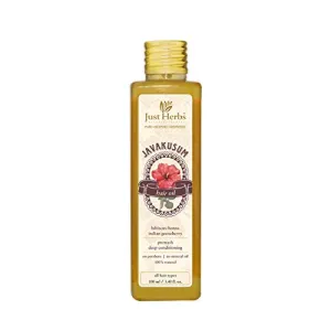 Just Herbs Javakusum Hair Oil for Men & Women Controls Dandruff 100% Natural Certified Organic Ingredients - 100 ML