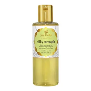 Just Herbs Silky Strength Aloevera Wheatgerm Moisturizing Shampoo for Dry and Brittle Hair Silicone & Chemical Free 200 ml