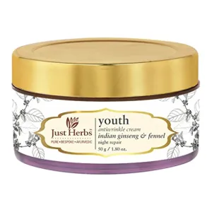 Just Herbs Youth Antiwrinkle Indian Ginseng and Fennel Night Repair Cream