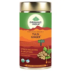 Organic India Tulsi Ginger 100 GM Tin
