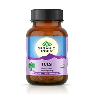 Organic India Tulsi - 60 Capsules Bottle