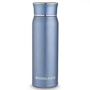 Freelance Catalina Vacuum Insulated Hot & Cold Stainless Steel Flask Water Beverage Travel Bottle 450 ml Blue (1 Year Warranty)