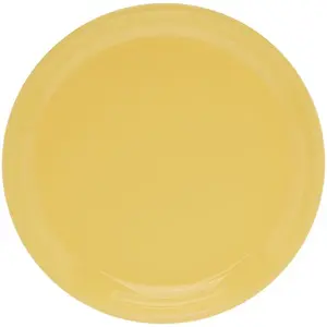 Signoraware Round Plastic Half Plate Set Set of 3 Lemon Yellow