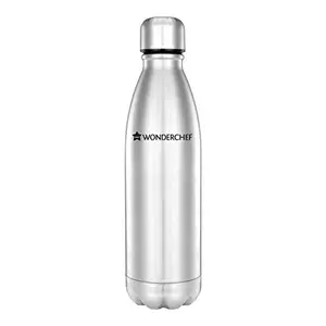 Wonderchef Hydro-Bot Stainless Steel Single Wall Water Bottle 1000ml