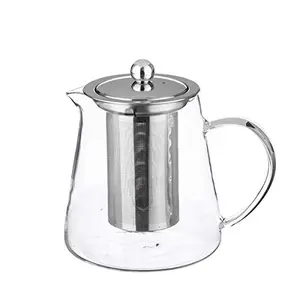 WONDERCHEF Modern Borosilicate Glass Tea Pot/Kettles with Removable Infuser 850ML