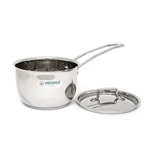 Coconut Stainless Steel Sauce Pan 1.5 litres Silver