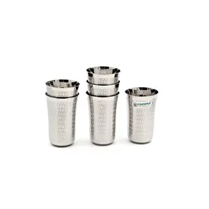 Coconut Stainless Steel A12 Water Glass Set of 6