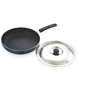Coconut Fry Pan (Aluminium Non-Stick - 22CM) with SS Lid