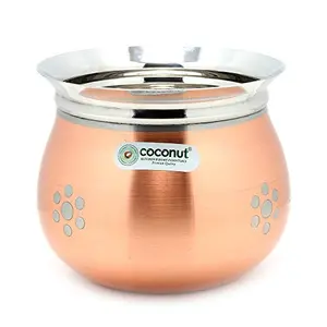 Coconut Stainless Steel - Cookware/Daisy Handi -1 Unit - Capacity - 850 ML