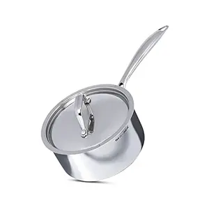 Bergner Argent SS Triply Saucepan With Lid16 cm1.6 Litres.