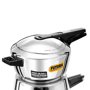 Hawkins Futura Stainless Steel Induction Compatible Pressure Cooker 4 Litre Silver (FSS40)