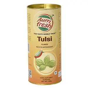 Organic Tulsi Flakes - 100 gm (3.52 Oz)