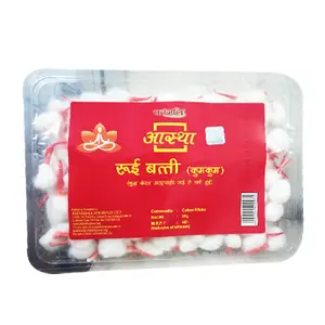 Patanjali Aastha Cotton Wicks - KUMKUM Pack OF 3
