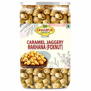 green Caramel Jaggery Makhana Foxnut Healthy Snacks Superfood for Kids 90 grams