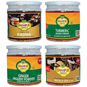 Speciality Natural Jaggery Powder Masala Gur for Chai and Kadha Herbal Tea Chai Powder Combo for Immunity Booster to Cough Gud for Health Cold Fever Diabetic & Infection 1.1 Kg