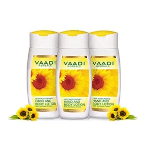 Hand and Body Lotion with Sunflower Extract 110ml x 3