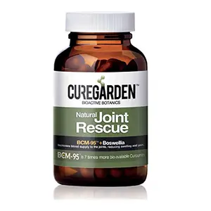 Curegarden Joint Rescue | Natural Joint Health Rejuvenator with Curcumin (BCM-95) & Boswellia Boosts Bone Integrity Joint Mobility & Joint Health