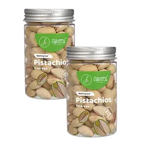 Flyberry Gourmet Premium Roasted Salted Pistachios 200g (Pack of 2 100g Each)