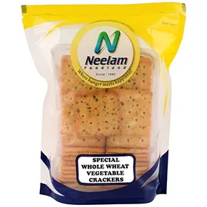 Neelam Foodland Special Whole Wheat Vegetable Crackers 380 gm (13.40 OZ)