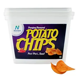 Box Pack Premium Flavoured Peri Peri Potato Chips 200 gm (7.05 OZ)