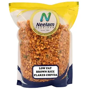 Neelam Foodland Low Fat Brown Rice Chivda 400 gm (14.10 OZ)