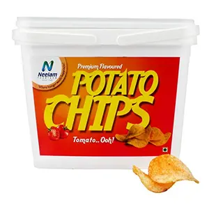 Box Pack Premium Flavoured Potato Chips Tomato Thrill 200 gm (7.05 OZ)