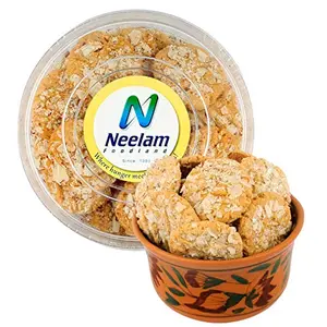 Neelam Foodland Special Home Made Almond Round Cookies 300 gm (10.58 OZ)