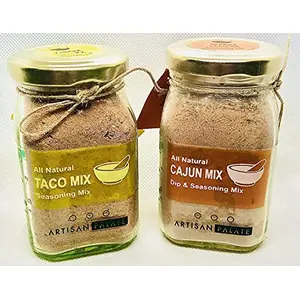 Artisan Palate Mexican Nights Combo Taco Seasoning and Cajun Seasoning 100grams Each