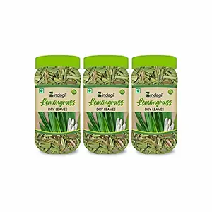 ZINDAGI LemonGrass Dried Leaves - Natural Lemon Grass Tea (Pack Of 3)