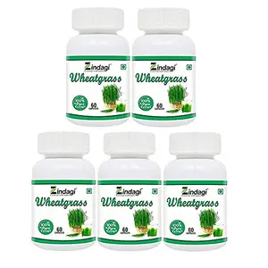 Zindagi Wheatgrass Extract Cap.. - Natural Immunity Booster (Buy 4 Get 1 Free)