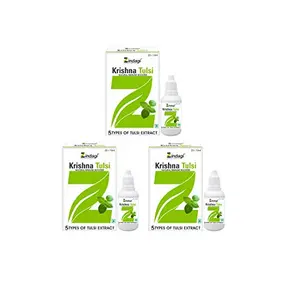 Zindagi Natural Krishna Tulsi - Liquid Extract Ras - Punch Drops (Pack of 3 - Offer Only For 5 Days)