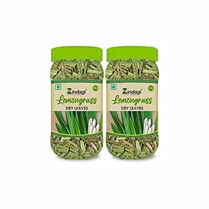 ZINDAGI Lemongrass Dry Leaves - Lemon Grass Tea For Detox - 50gm (Pack of 2)